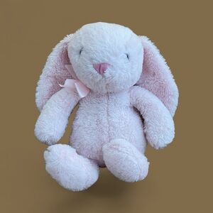 Pink Bunny Rabbit Plush Pink Bow Stuffed Animal Toy 15"
Like new